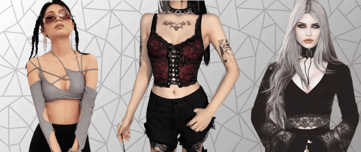 Camiseta - Top gótico