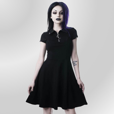 Vestido largo gótico talla grande