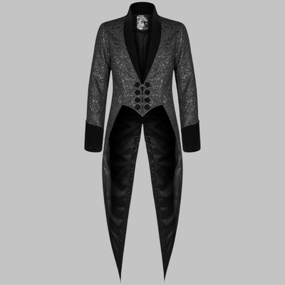 Disfraz steampunk dorado con frac y motivos