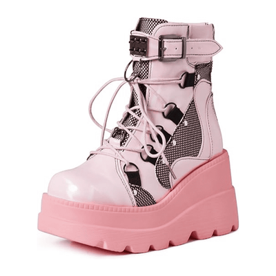 Zapato de Plataforma Rosa