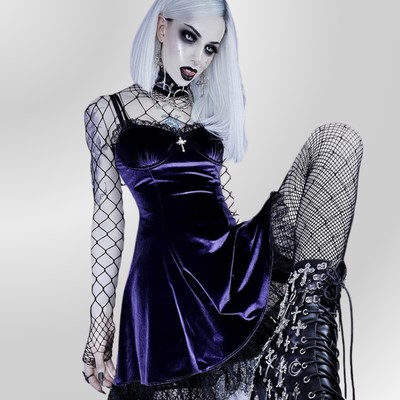Vestido Gótico de Terciopelo