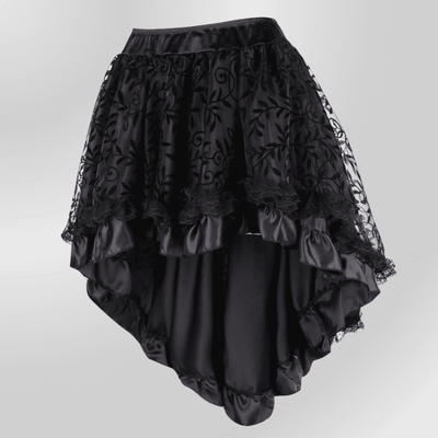 Falda gótica victoriana asimétrica
