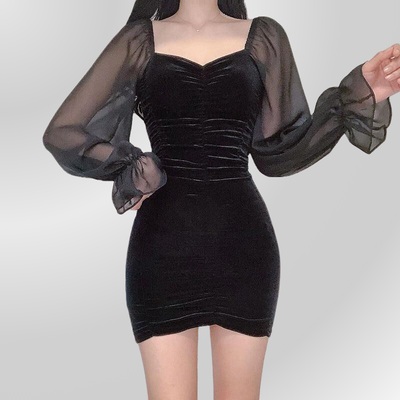 Vestido Gótico Romántico Corto