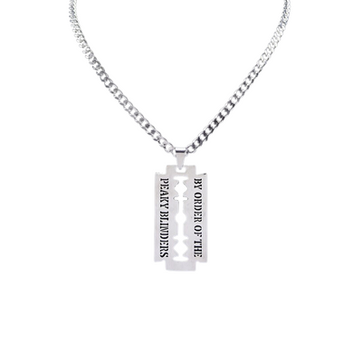 Collar Rock Cuchilla Plateado