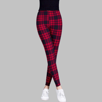 Pantalón escocés de cuadros gótico