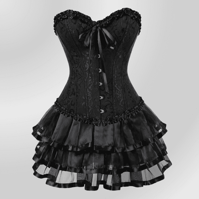 Falda corsé gótica