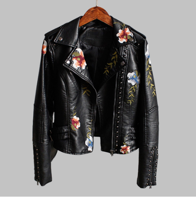 Chaqueta gótica floral mujer
