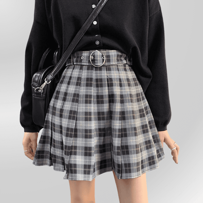 Falda corta gótica a cuadros - Skotgoth