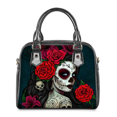 Bolso gótico romántico con rosas