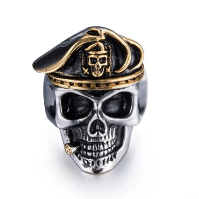 Anillo Calavera Rock Offiicer