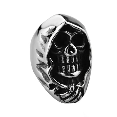 Anillo Rock Biker Calavera Segadora