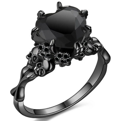Anillo Corazón Negro