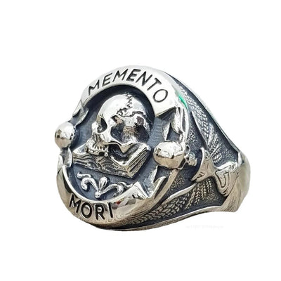 Anillo Biker Rock Memento Mori
