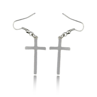 Pendiente Cruz Cadena Gótica