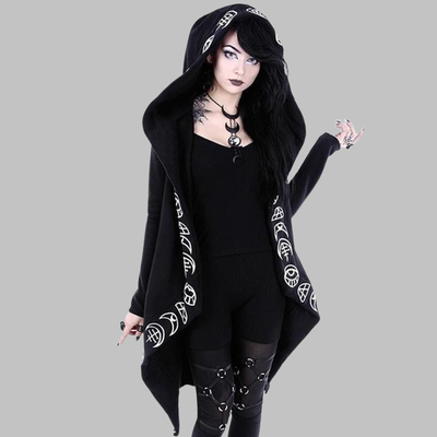 Abrigo Gótico Mujer con Capucha