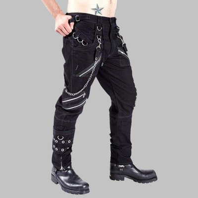 Pantalón punk gótico hombre