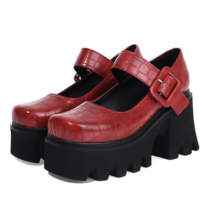 Zapatos de tacón góticos para mujer