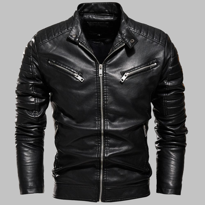 Chaqueta de cuero gótico para hombre - DarkLife